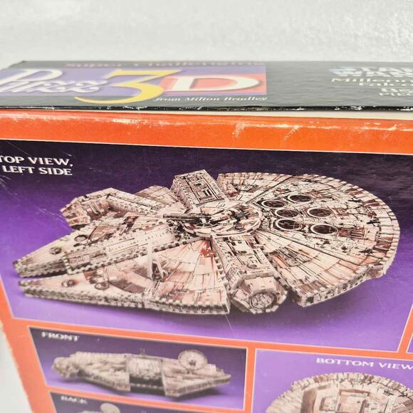 95 Star Wars Millennium Falcon 3D 857 Piece Foam Puzzle Milton Bradley Complete - Picture 6 of 16